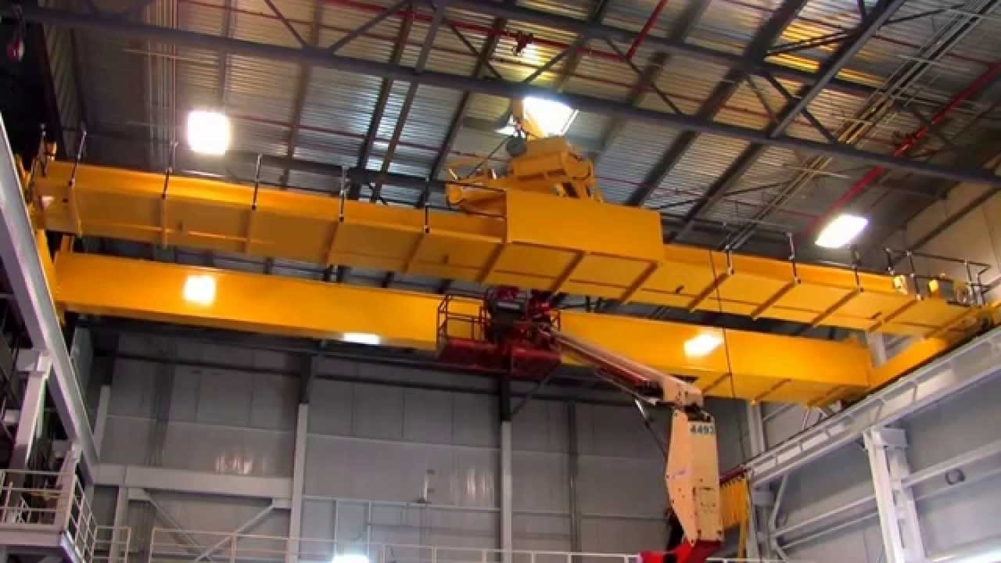 20t Overhead Double Beam Industrial Hoist Crane Customized Color